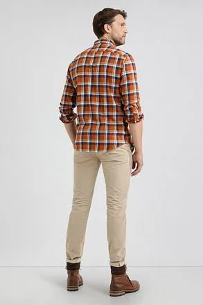 McGregor Chemise Orange A Carreaux MM242.6001.08-7005 comman