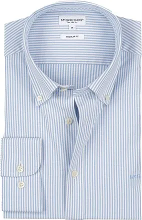 McGregor Chemise Oxford Rayures Bleu Clair MM242.6001.02-200