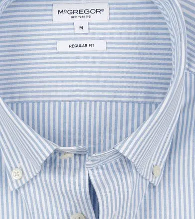 McGregor Chemise Oxford Rayures Bleu Clair MM242.6001.02-200