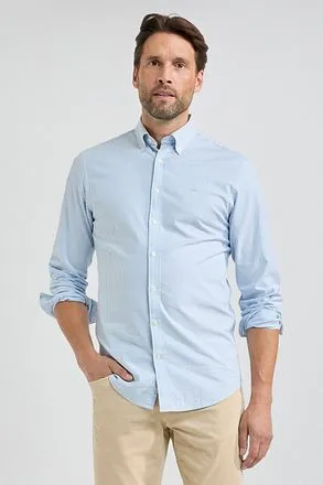 McGregor Chemise Oxford Rayures Bleu Clair MM242.6001.02-200