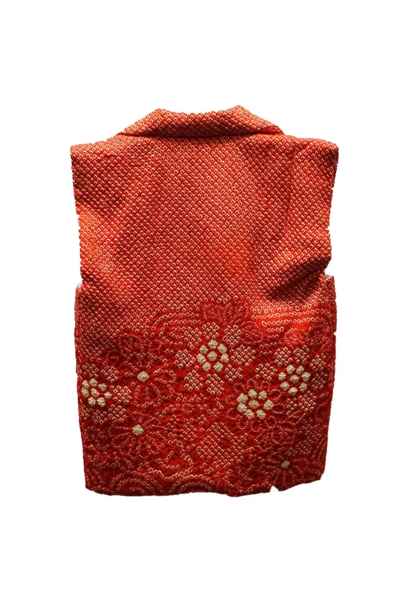 Michiyuki Rouge Shibori pour fille Couleur Rouge