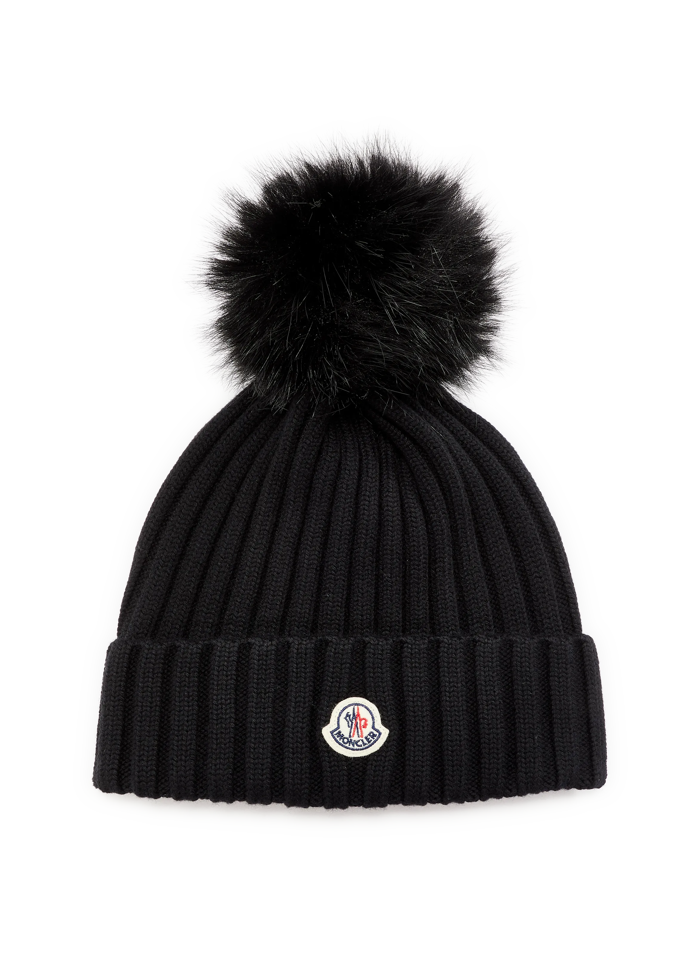 MONCLER  Bonnet en laine - Noir