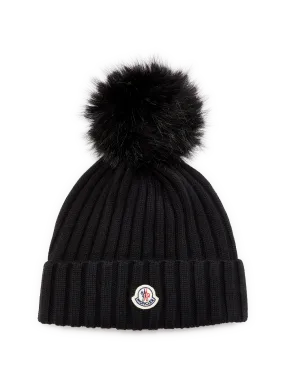 MONCLER  Bonnet en laine - Noir