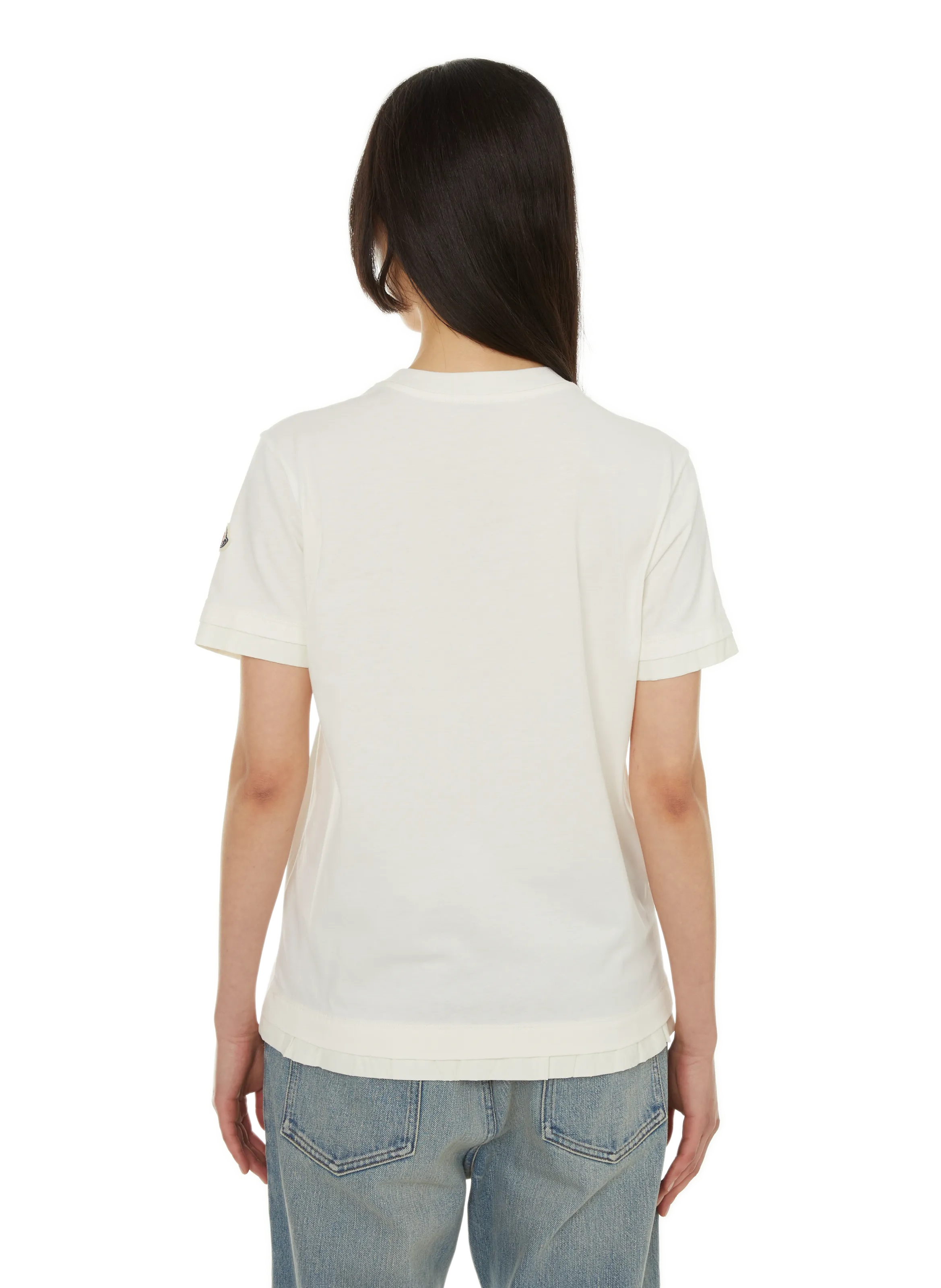 MONCLER  T-shirt en coton - Beige