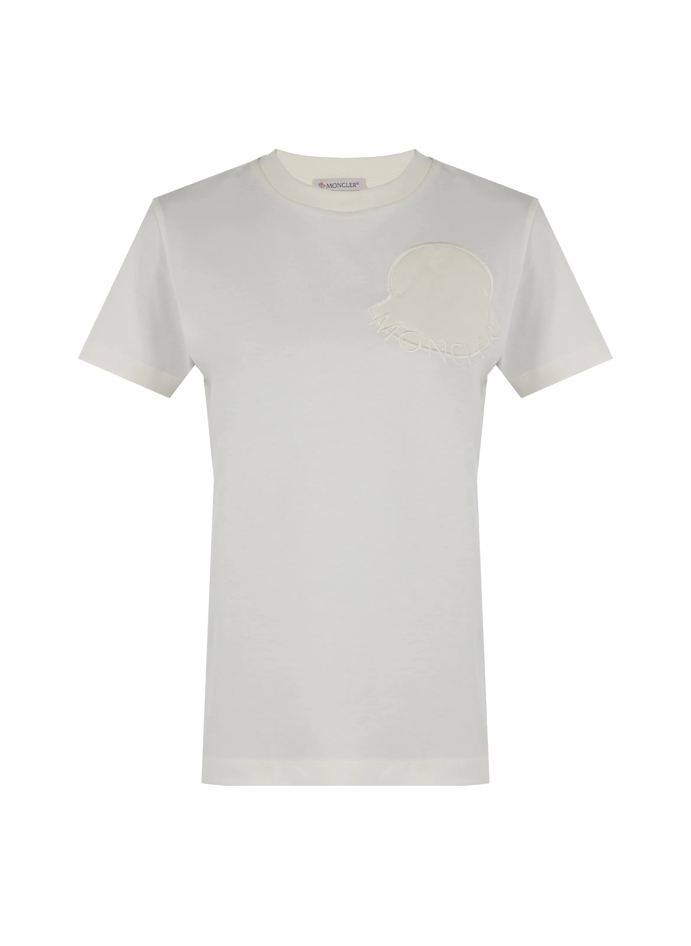 MONCLER  T-shirt en coton - Blanc