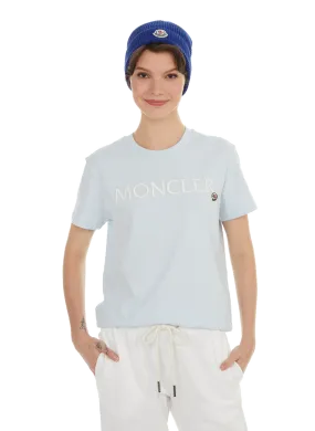 MONCLER  T-shirt logotypé - Bleu