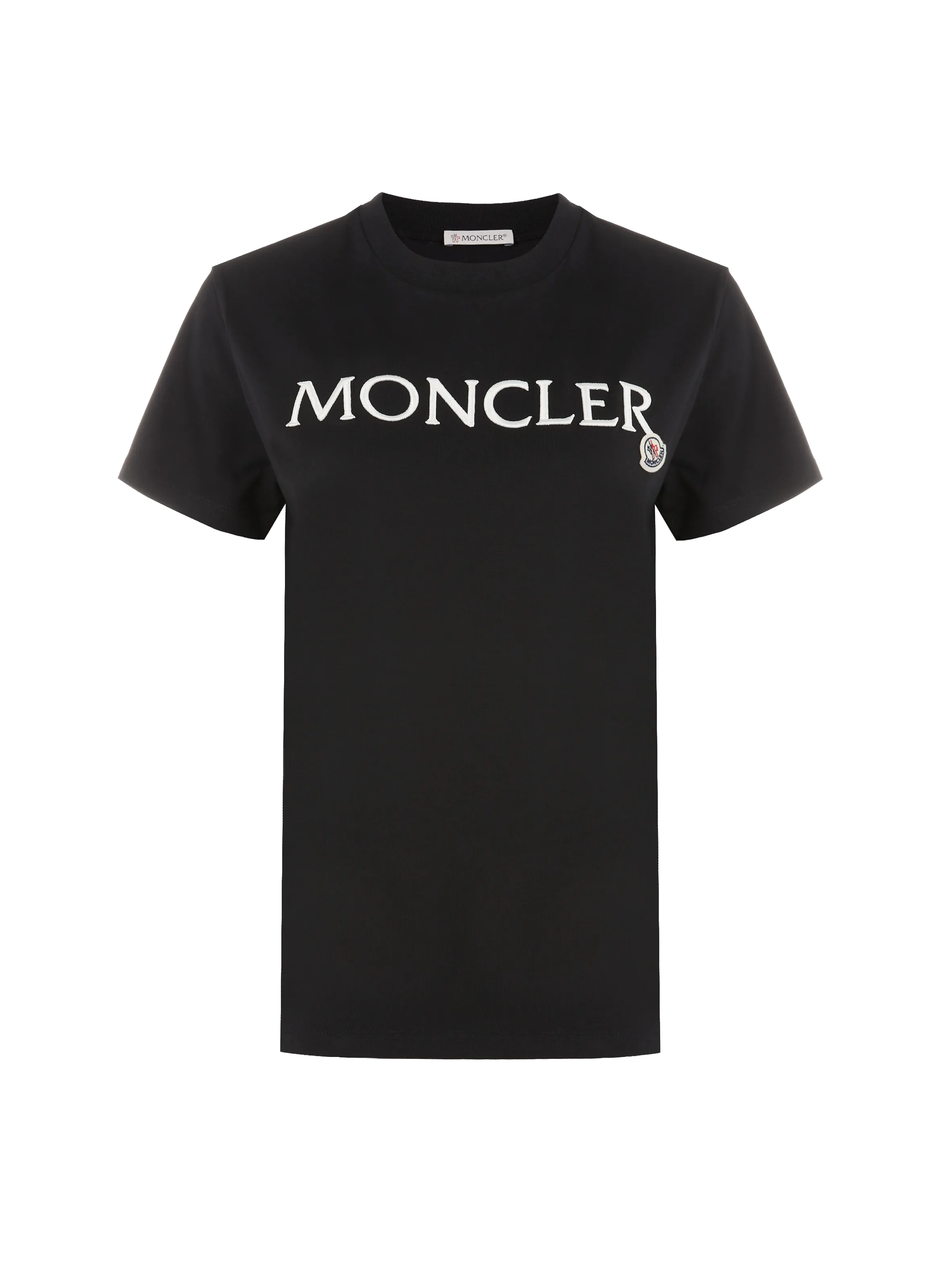 MONCLER  T-shirt logotypé en coton - Noir