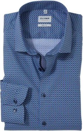 OLYMP Chemise Level 5 Impression Mid Bleu 212044-18 commande