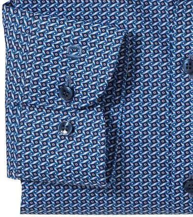 OLYMP Chemise Level 5 Impression Mid Bleu 212044-18 commande