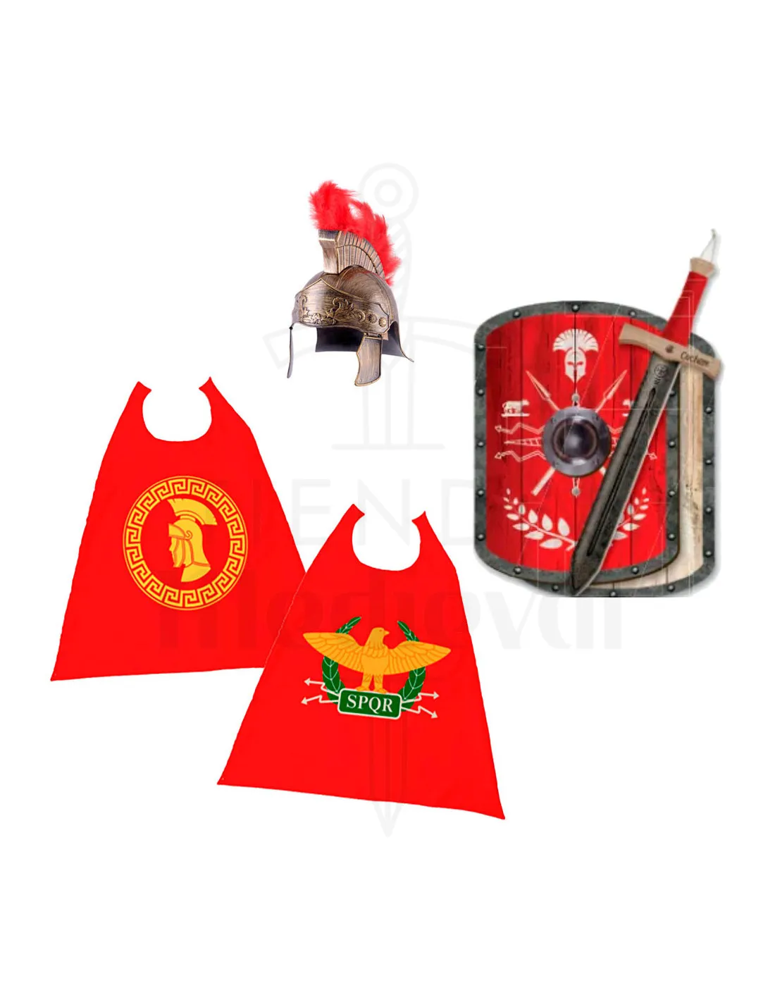 Pack enfant Centurion Cornelius : Épée, bouclier, casque et cape ⚔️ Boutique