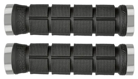 Paire de Grips Lizard Skins Northshore Lock-On Noir / Argent