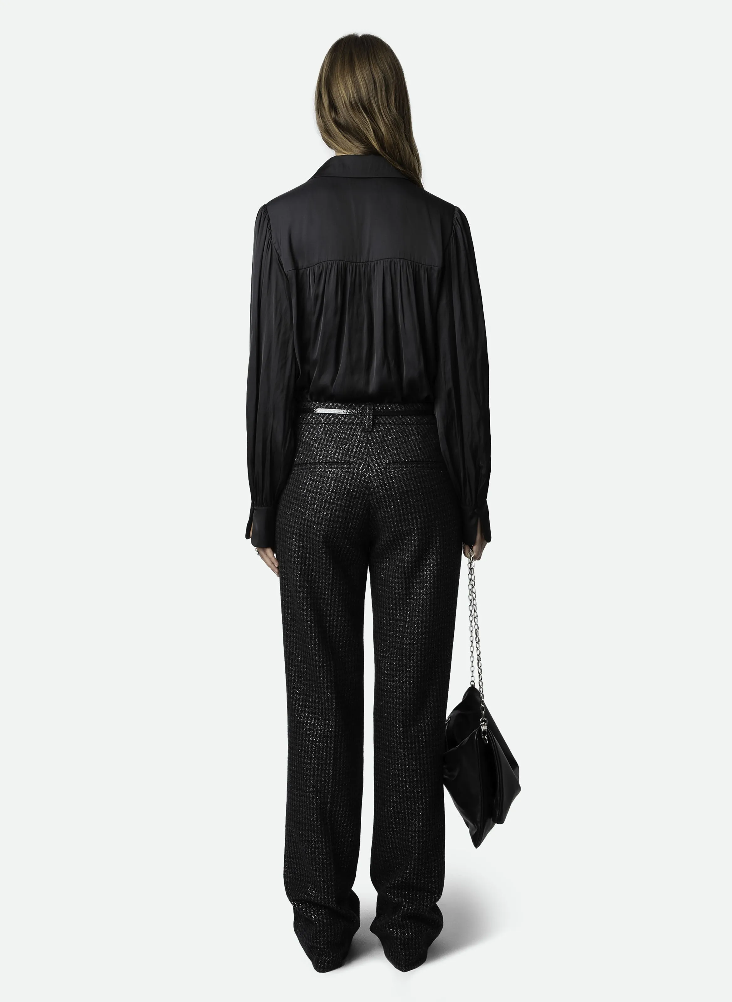 PANTALON DROIT EN LAINE MéLANGéE PISTOL - ZADIG&VOLTAIRE pour FEMME | Printemps