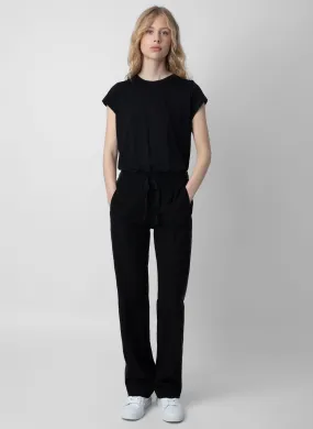 PANTALON FLUIDE DROIT à BANDES POMY - ZADIG&VOLTAIRE pour FEMME | Printemps