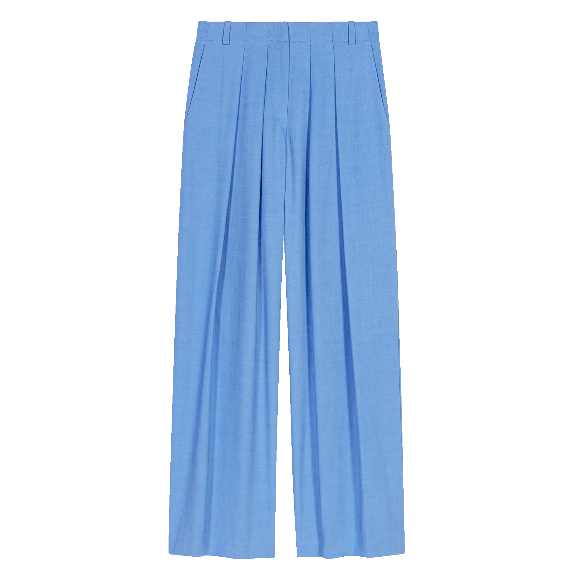 PANTALON LARGE TAILLE HAUTE - MAJE pour FEMME | Printemps