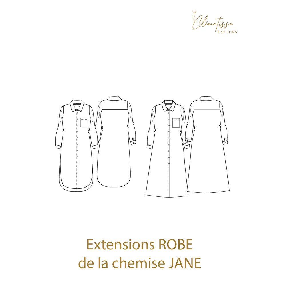 Patron de couture Robe-Chemise JANE