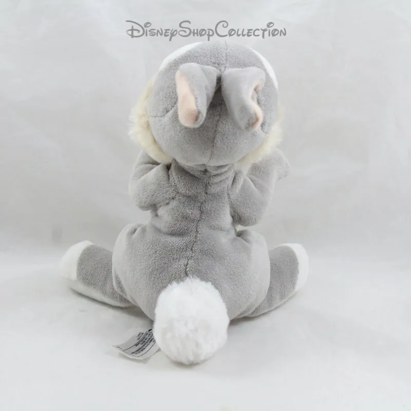 Peluche lapin Pan Pan DISNEY NICOTOY Bambi gris blanc Panpan 16 cm