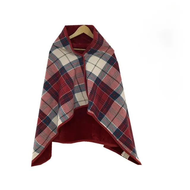 Plaid cape polaire