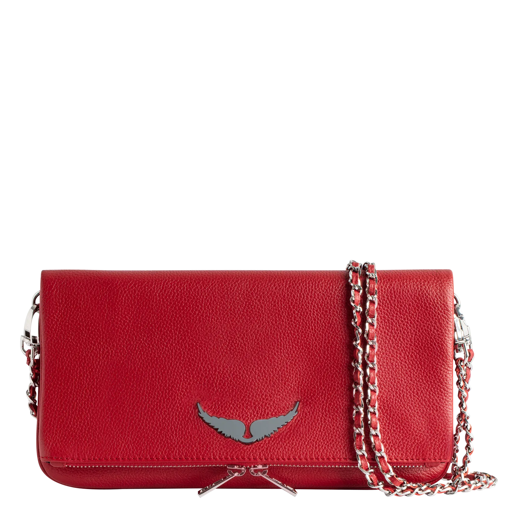 POCHETTE EN CUIR CHAîNES EN MéTAL ROCK - ZADIG&VOLTAIRE pour FEMME | Printemps