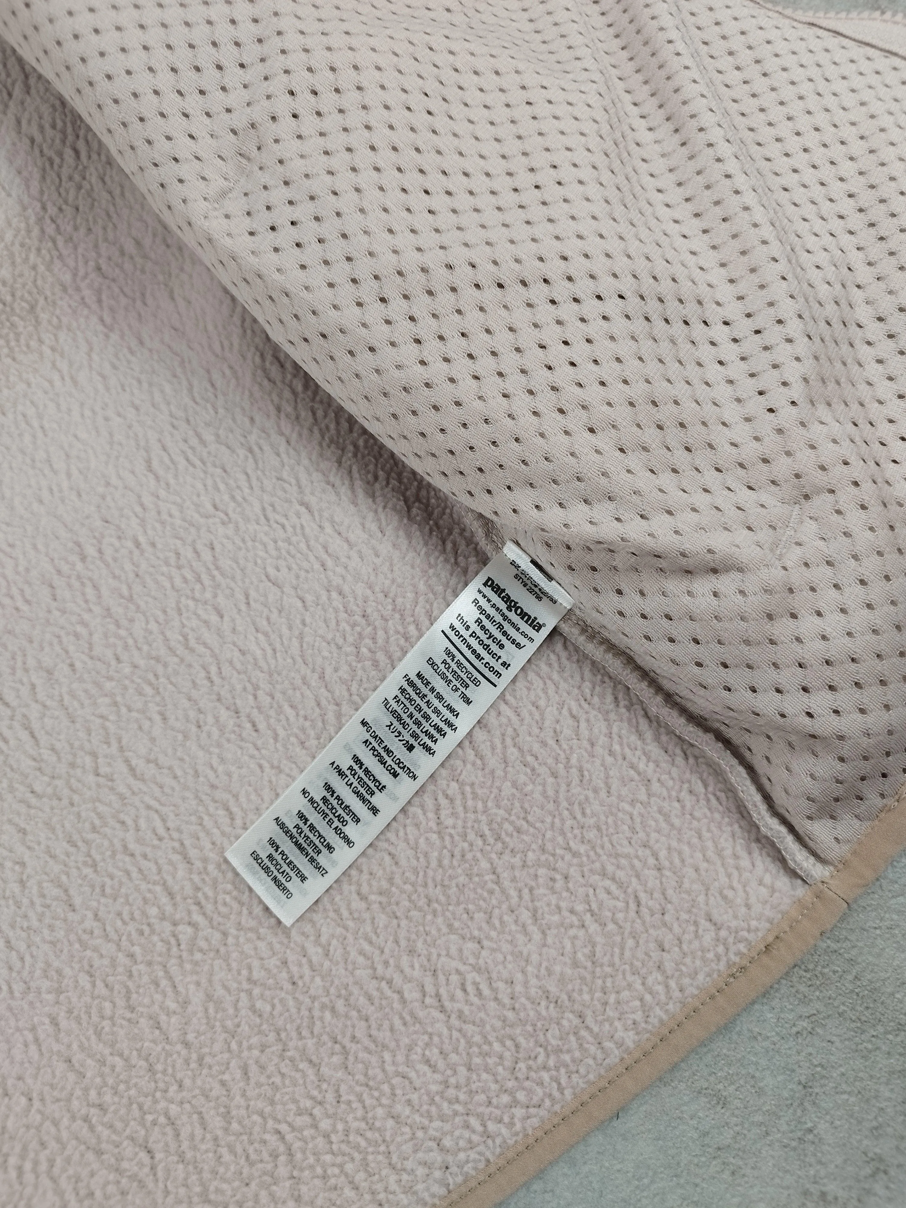 Polaire zippée rose clair taille M