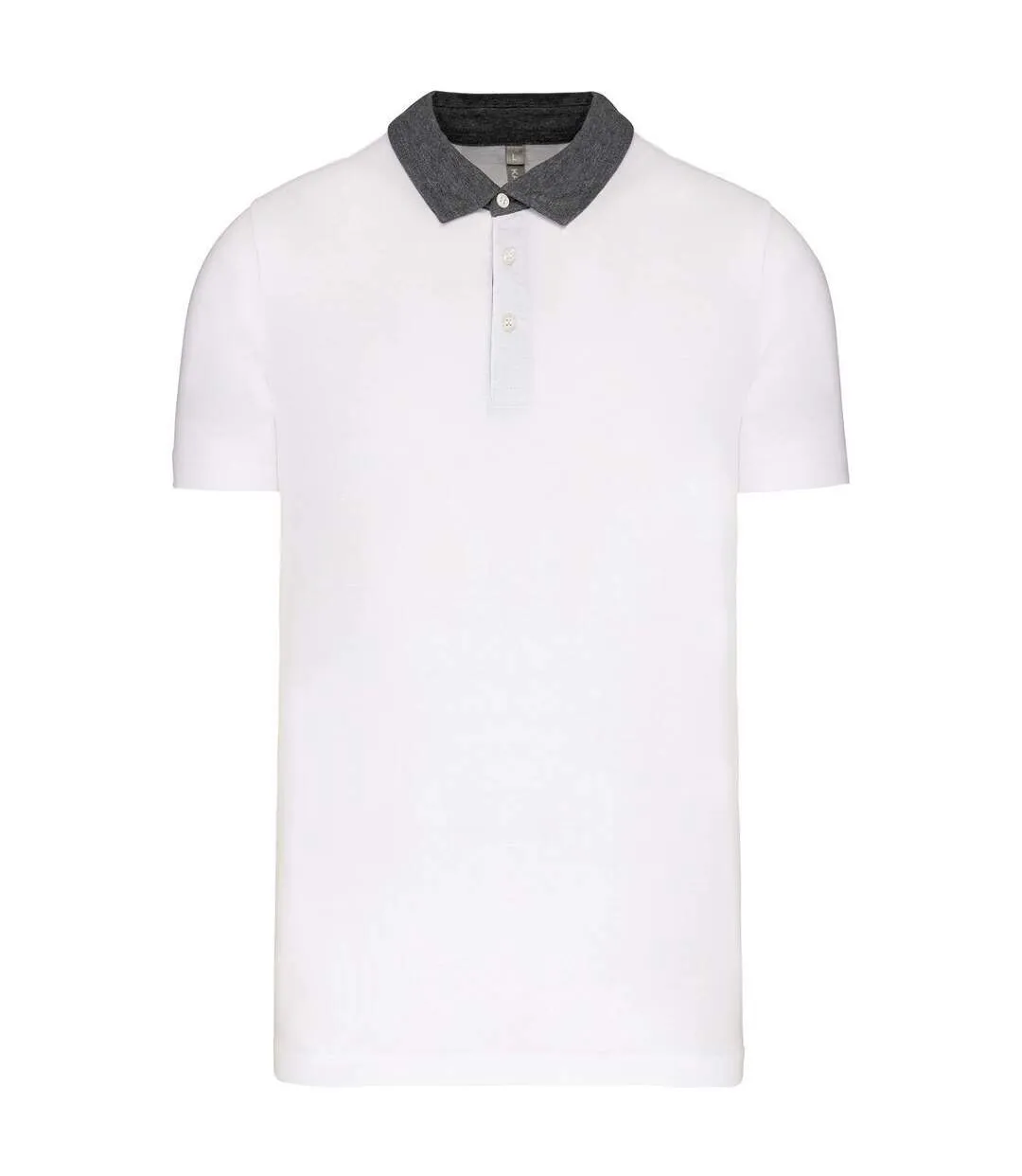 Polo bicolore pour homme - K260 - blanc et gris