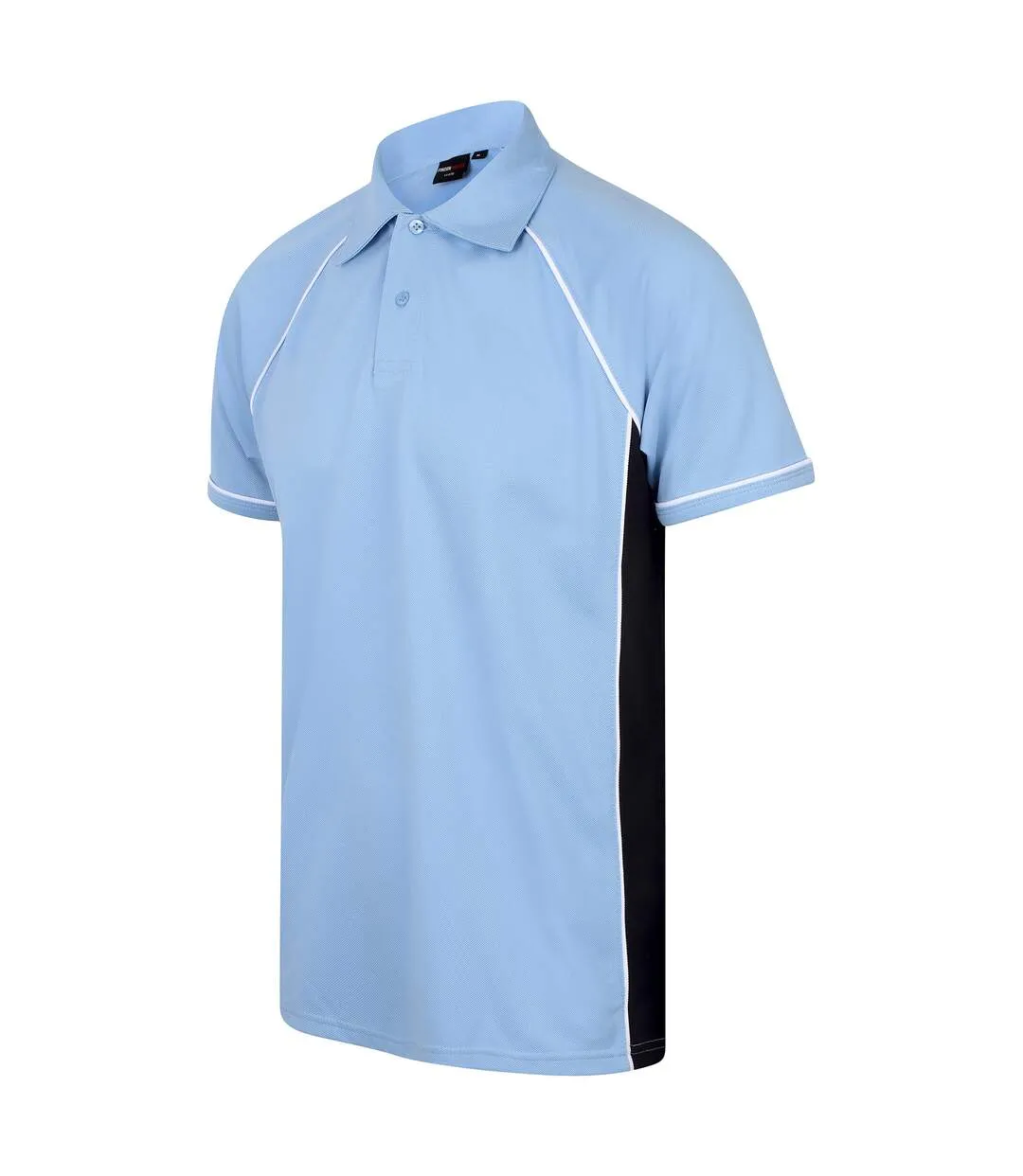 Polo sport à manches courtes homme bleu ciel/bleu marine/blanc Finden & Hales