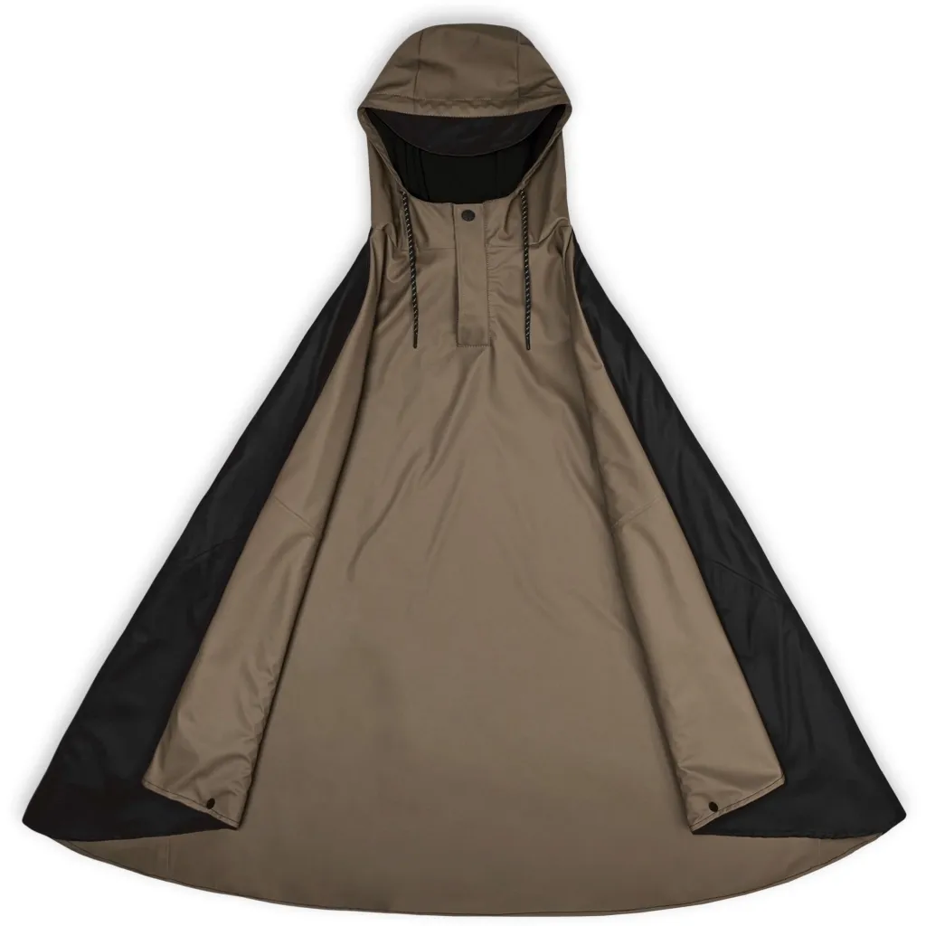 Poncho Rains Cape Black Wood (Taille L)