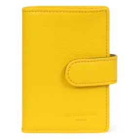 Porte-cartes Cuir CONFORT Jaune Alex | 3 Suisses