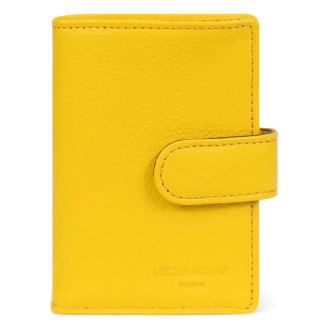 Porte-cartes Cuir CONFORT Jaune Alex | 3 Suisses