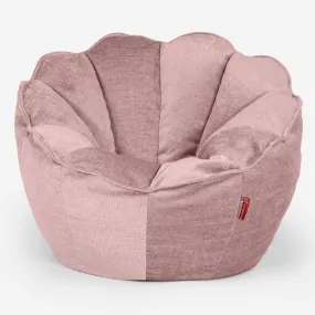 Pouf Fauteuil Natalia Sacco - Chenille Rose