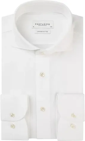 Profuomo Chemise Japonais Tricoté Blanc PP2HC10006-2 comman