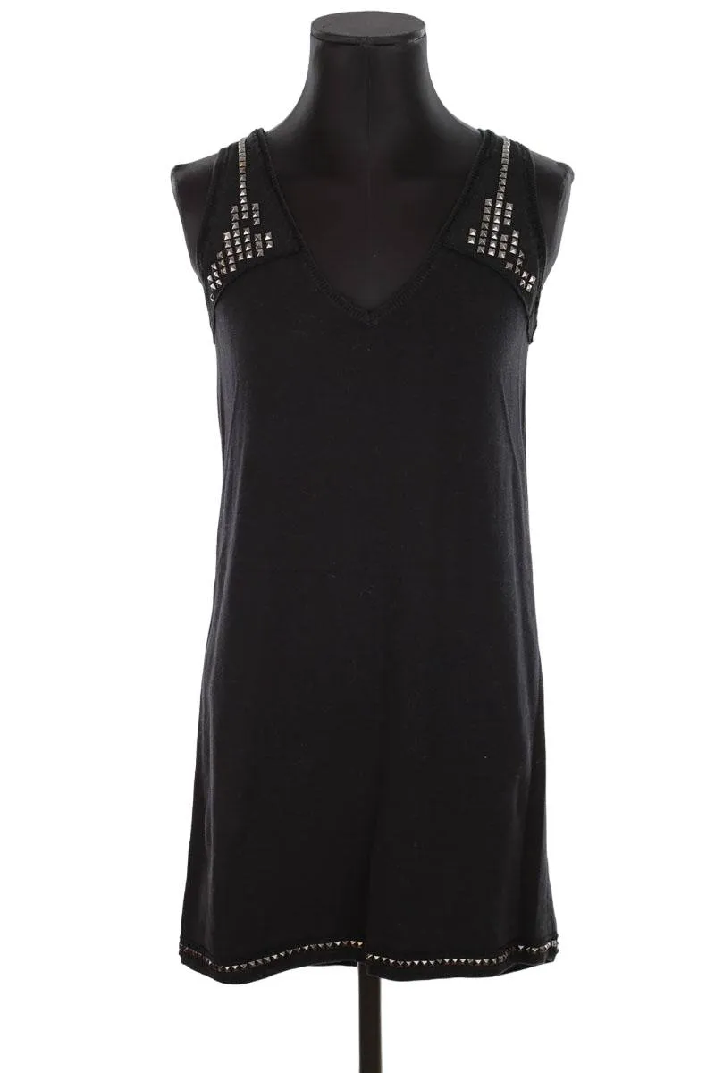 Robe en coton  Zadig & Voltaire noir. Matière principale coton. Taille 36.