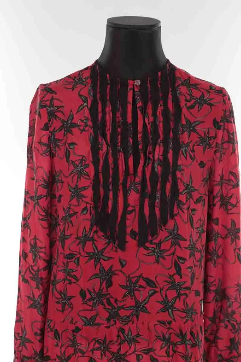 Robe en soie Zadig & Voltaire rouge. Matière principale soie. Taille 36.