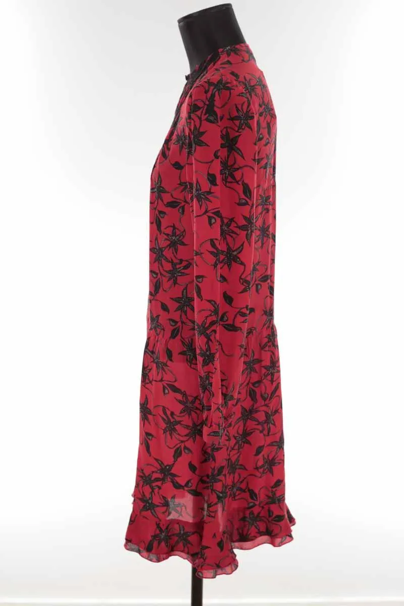 Robe en soie Zadig & Voltaire rouge. Matière principale soie. Taille 36.