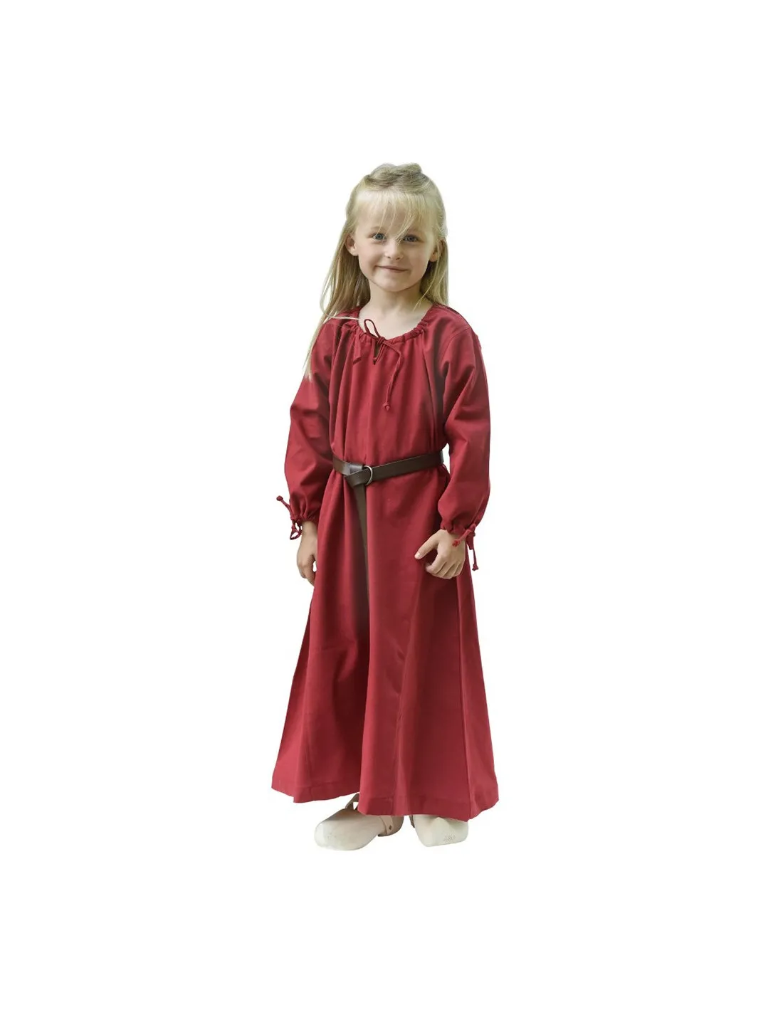 Robe viking rouge Ana, fille ⚔️ Boutique Épées