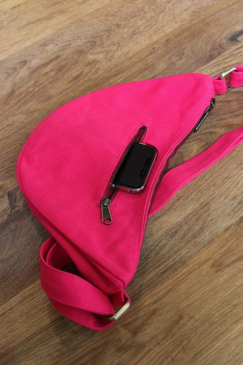 Sac banane demi lune Holi Fuchsia - Andrea