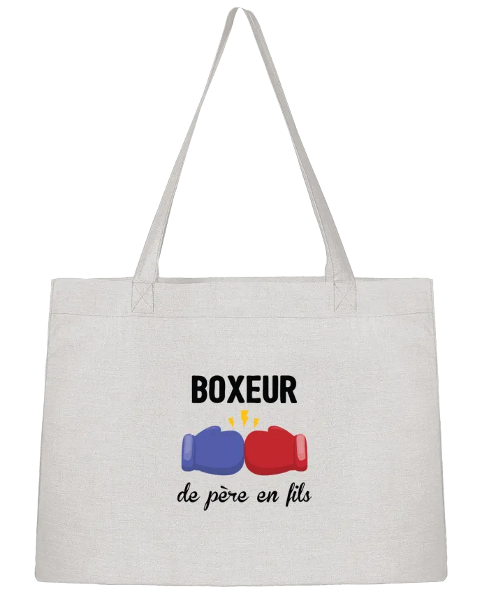 Sac Shopping Boxeur de père en fils par tunetoo