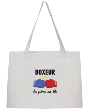 Sac Shopping Boxeur de père en fils par tunetoo