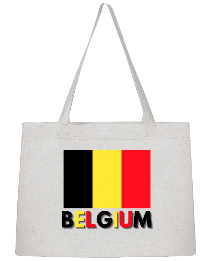 Sac Shopping Drapeau Belgium par Anastasia