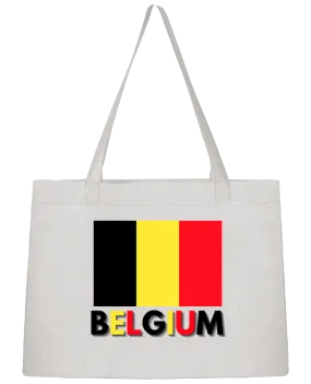 Sac Shopping Drapeau Belgium par Anastasia