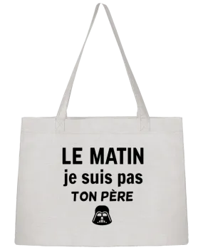 Sac Shopping le matin je suis pas ton père par dessin-art