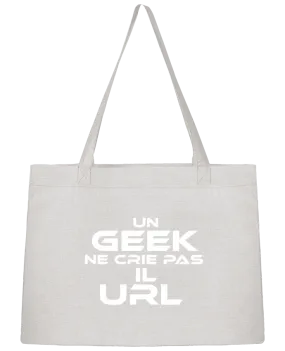 Sac Shopping un geek il ne crie pas il url noir par Sun SO Design