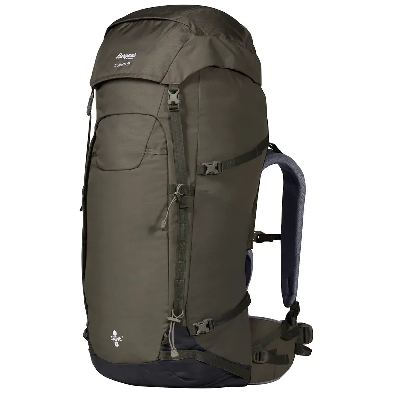 Sac à Dos Bergans Trollhetta V5 95L Dark Green Mud Green Mud