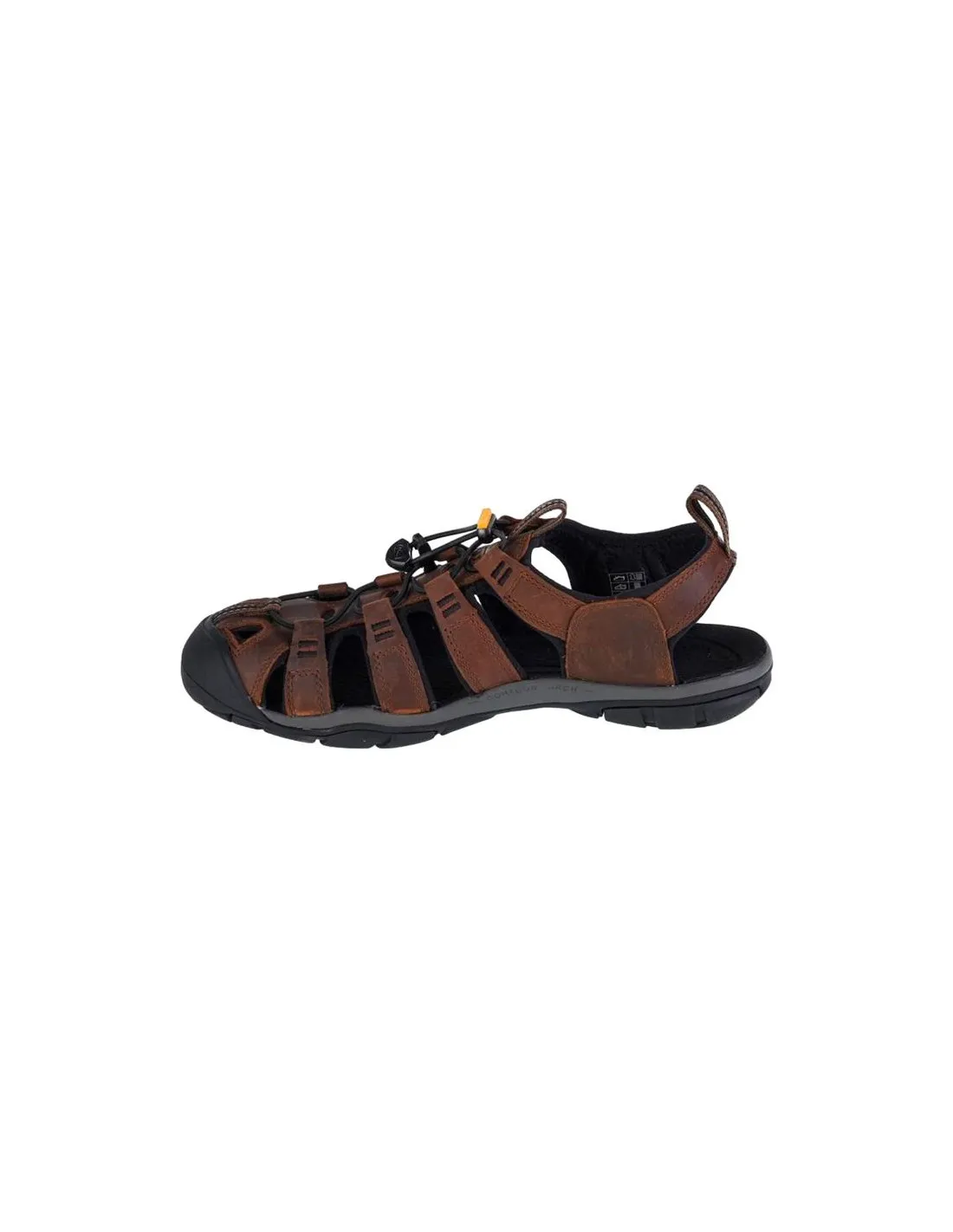 Sandales Montagne de Keen Clearwater Cnx Leather Dark Earth/Black Homme