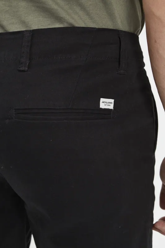 Short chino noir charbon