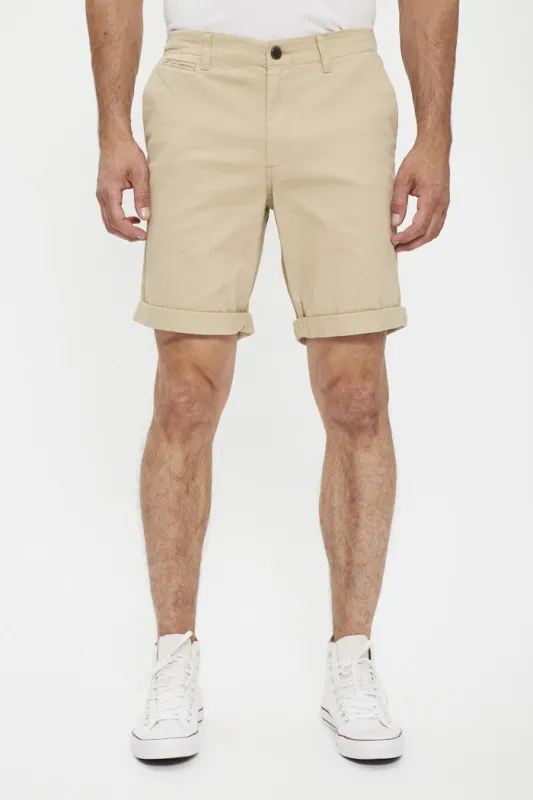 Short chino poivre blanc