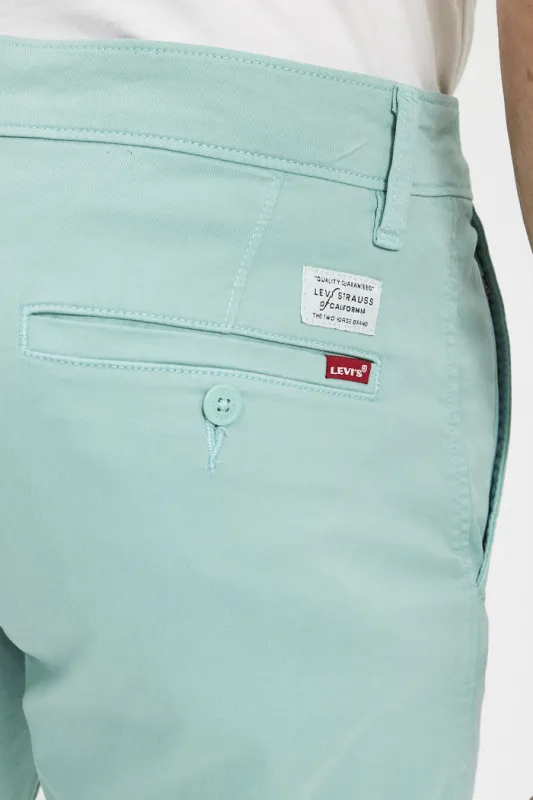 Short chino vert d'eau