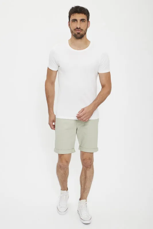 Short chino vert sauge