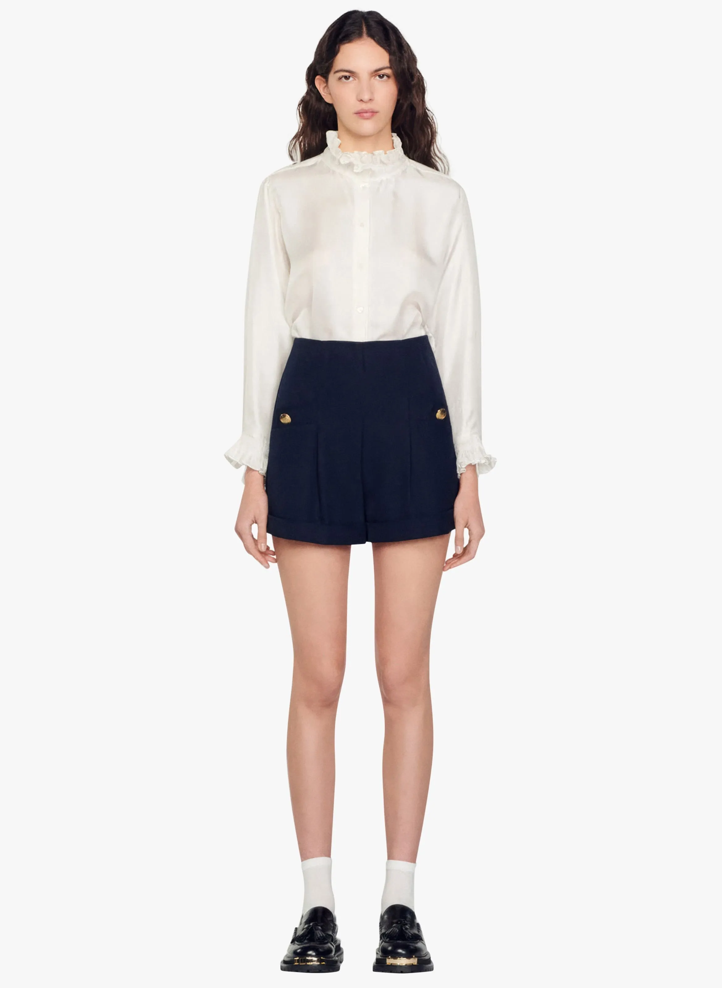 SHORT TAILLE HAUTE - SANDRO pour FEMME | Printemps