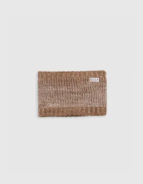 Snood camel tricot fourré pompon bébé garçon