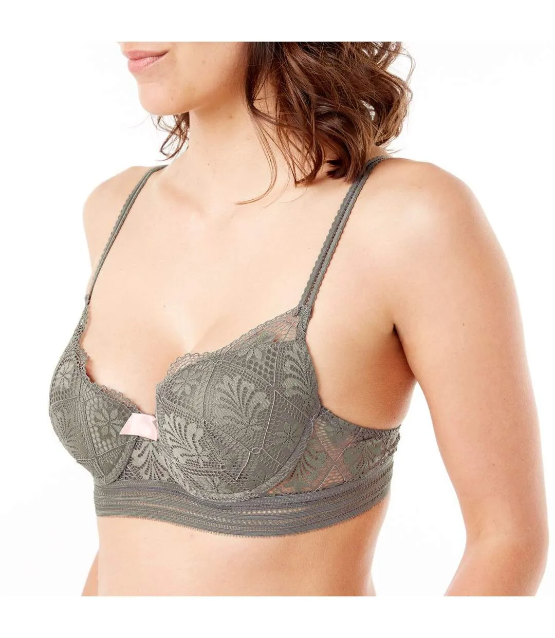 Soutien-gorge ampliforme coque moulée kaki Love Power